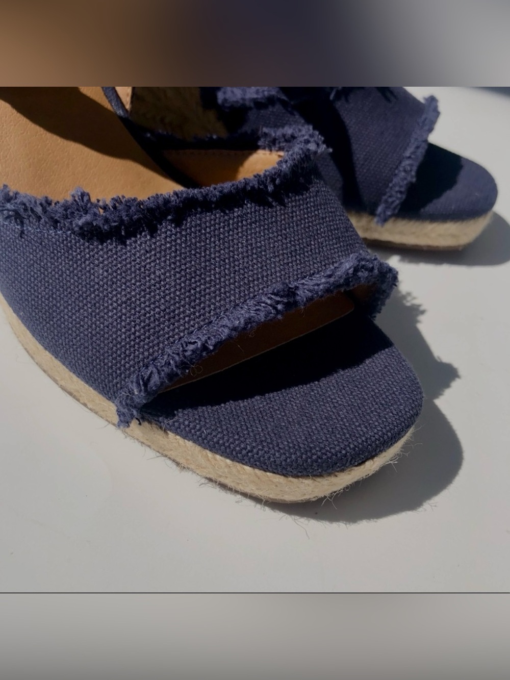 Lucky Brand navy blue wedges Size 9 - Picture 8 of 11